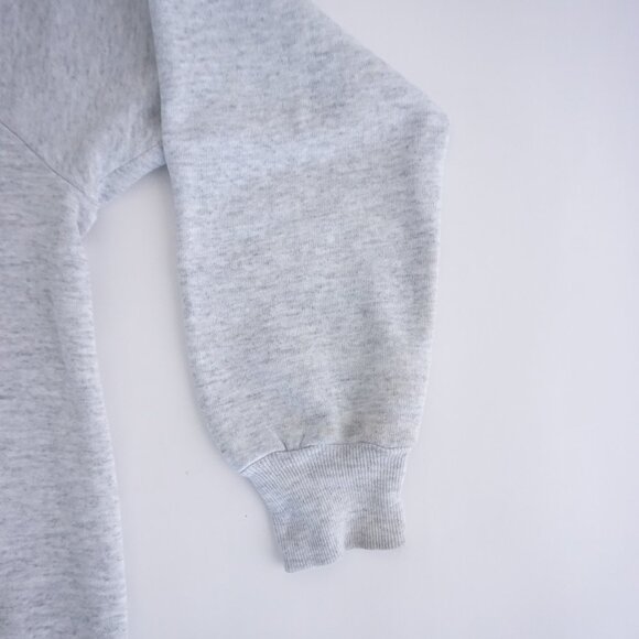 Vintage Gopher Sport Paris Sweatshirt Grey Blue Collar 90s Grandmacore French XL - Picture 4 of 10